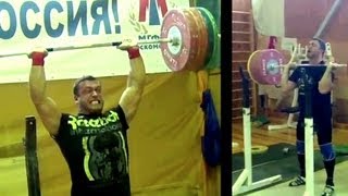 Dmitry Klokov VS Berestov  200 kg Push Press [upl. by Washington982]