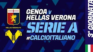 GENOA  HELLAS VERONA Serie A Italiana Centro partite di calcio [upl. by Enitsirc935]