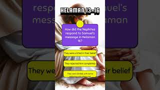 Quiz Helaman 1316 Part 1 Weekly Come Follow Me Lesson churchofjesuschristoflatterdaysaints [upl. by Jenn541]