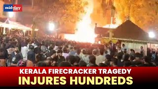 Kerala Firecracker Tragedy More than 150 injured 8 critical in a fireworks accident in Kasargod [upl. by Goldshlag646]