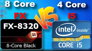 Here it is FX 8320 vs i5 3570 AMD 8 Core vs Intel 4 Core benchmark comparison Intel vs AMD [upl. by Anej58]