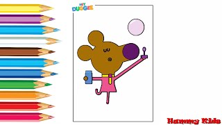 Hey Duggee Norrie  How to Draw  Norrie Blowing Bubbles  Easy Step By Step Draw  Hammy Kids [upl. by Eixirt457]