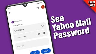 How To See Yahoo Mail Password  Full Guide [upl. by Clovis907]