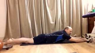 Superman exercise for the upper and lower back muscles [upl. by Neema]