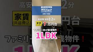 【V013】八尾市賃貸物件！自然を感じる1LDK 八尾市賃貸 大阪賃貸 お部屋探し ルームツアー shorts [upl. by Hanforrd]