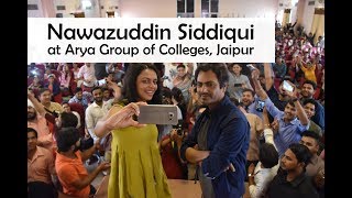 Babumoshai Bandookbaazquot Promotion by Nawazuddin Siddiqui amp Bidita Bag at Arya College [upl. by Randee]