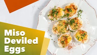 Keto Miso Deviled Eggs Recipe [upl. by Nealson]