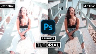 How to Fix Overexposed Photos in Photoshop CC 2MinuteTutorial [upl. by Gies]