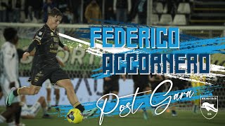 SALA STAMPA VIRTUS ENTELLA PESCARA  FEDERICO ACCORNERO [upl. by Grussing145]