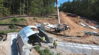 Richland Creek Bottomless Arch Culvert Installation [upl. by Akili]