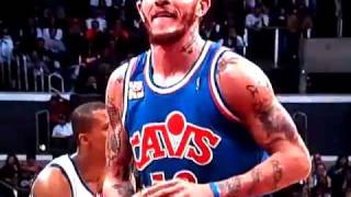 Lebron Messing with Delonte West from the bench [upl. by Aihsar605]