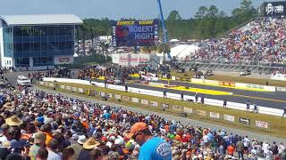 2018 NHRA Gatornationals Robert Hight and Matt Hagan Double Explosion [upl. by Ferrand869]