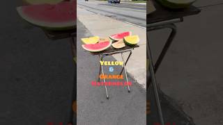 Yellow🍉Orange Watermelon fyp short shortvideo fruit [upl. by Kraska]