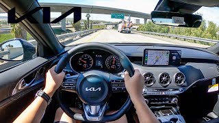 The New 2022 KIA Stinger GT1 POV Test Drive [upl. by Zicarelli130]