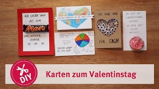 Grußkarten zum Valentinstag  mydays DIY [upl. by Garth]