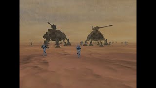 Geonosis Canyon  Star Wars Battlefront 2004  Leeroy [upl. by Mccollum]