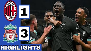 🔴AC Milan vs Liverpool 13 Extended HIGHLIGHTS  UEFA Champions League [upl. by Durant12]