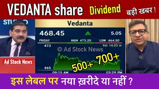 VEDANTA share news todayDividendBuy or not  Vedanta share latest news [upl. by Angil402]