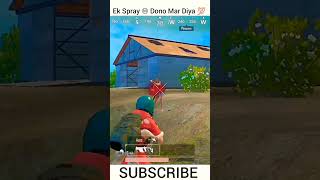 Ek Spray M Dono Mar Diya 💯 subscribe shorts youtubeshortsindia pubglite1vs4clutches [upl. by Ijies]