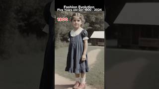 Fashion Evolution of Young Girl 1900 to 2024 evolution fashion ai [upl. by Ydiarf]