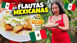 FLAUTAS MEXICANAS desde Sinaloa y Ciudad de México  Wendy nos prepara por Primera Vez [upl. by Aicirtel]