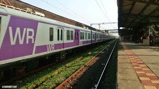 HD Mumbais First Bombardier EMU Local Thrashes Kelve Road at MPS [upl. by Alicsirp]