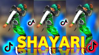 New Shayari Video  Free Fire Tik Tok Shayari Video Part78 [upl. by Utas]