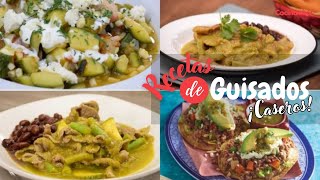 4 recetas de comidas caseras fáciles y rápidas  Recetas mexicanas  Cocina Vital [upl. by Nameloc]