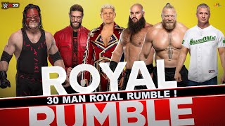 WWE 2K22 30 MAN ROYAL RUMBLE MATCH  WWE 2K22 ROYAL RUMBLE GAMEPLAY [upl. by Ithnan]