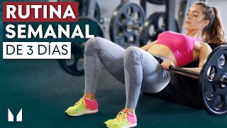 Rutina de 3 Días en el GIMNASIO ¡Para Mujeres [upl. by Onaicul]