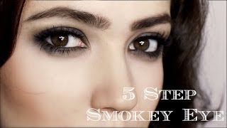 Dramatic Smokey Eye  5 Steps  Makeup Tutorial [upl. by Eeryk]