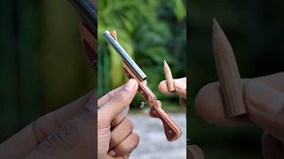 DIY Mini Wooden Tool for Pencil Projectiles bamboo crafts [upl. by Dorelia]