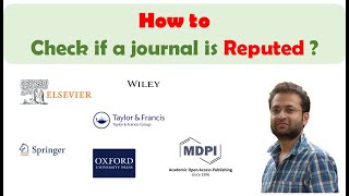 How to check if a journal is reputed Find good journal for publishing [upl. by Anama]