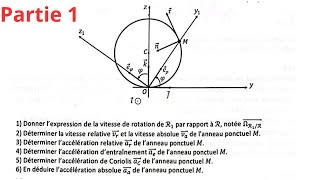 Examen 1 partie 1 Mécanique de point matériel S1 Contrôle تطوان  SMPC SMIA ENSA MIPC MI [upl. by Yakcm]