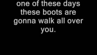 These Boots Are Made for Walking With Lyrics Nancy Sinatra [upl. by Htes]