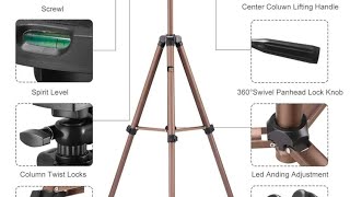 Unboxing AMAZONBASICS 134cm Tripod with Carry Bag for All CameraGo proSmartphone Copper [upl. by Elletsirhc]