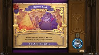 Hearthstone  HEROIC The Dalaran Heist Adventure  Part 1 the Dalaran Bank  Rakanishu [upl. by Forlini585]