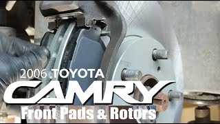 20022006 Camry Front Brake Pads amp Rotors [upl. by Ymmik]