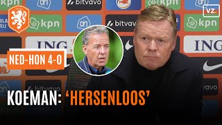 Koeman noemt Valentijn Driessen hersenloos in felle discussie na Nederland  Hongarije 40 [upl. by Einomrah472]