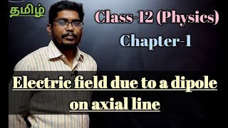 CLASS 12 PHYSICS  CHAPTER 1  Electric field due to a dipole on axial line  Mokka Physics [upl. by Iram]