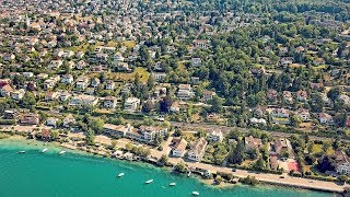 Drone Views of Switzerland in 4k Zollikon amp Küsnacht Goldbach  Zurich [upl. by Halas]