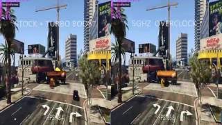 FX 8350 STOCK VS 5GHZ GTA 5 BENCHMARK [upl. by Sabba]