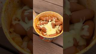 7 for Korean Convenience Store Cheese Tteokbokki Spaghetti  Sausage  Mark Set Meal [upl. by Athalee375]