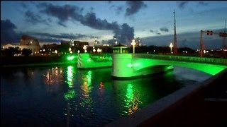 Tampa Bay Riverwalk Lighted Bridges Changing Colors [upl. by Segalman402]