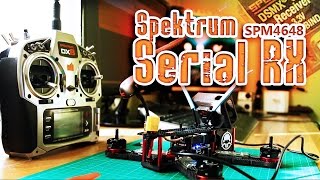 Spektrum Serial RX SPM4648 DSMX Betaflight Setup  DIY [upl. by Matty]