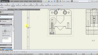 SolidWorks Schnittdarstellung und Gewindedarstellung in Baugruppen [upl. by Aranahs]