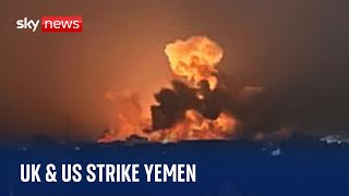 Three explosions heard in the capital of Yemen [upl. by Alfredo850]