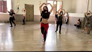 Ana Siscar  Bellydance Class Hayarti albi maak [upl. by Jasik]