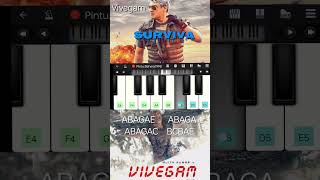 Surviva BGM Vivegam  Piano Tutorial  PintuBehera1988trending shorts [upl. by Hilaire]