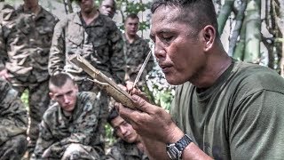 US Marines Learn Jungle Survival Skills From Philippine Marines [upl. by Sullivan233]